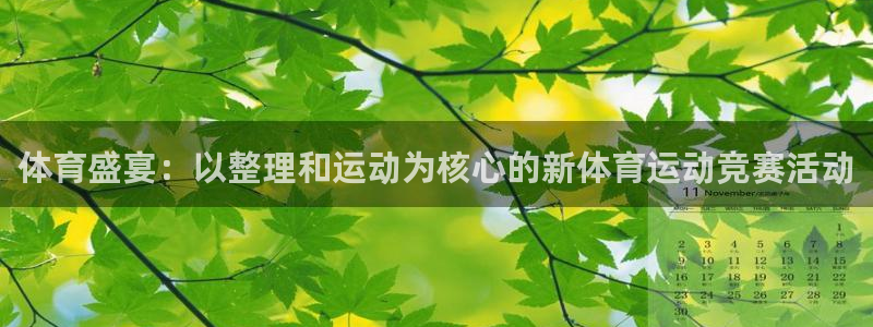 球王会体育：体育盛宴：以整理和运动为核心的新体育运动竞赛活动