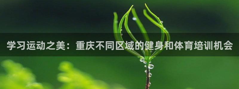 球王会体育：学习运动之美：重庆不同区域的健身和体育培训机会
