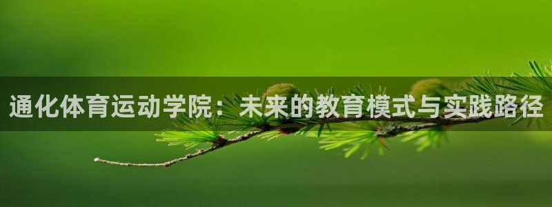 球王会体育：通化体育运动学院：未来的教育模式与实践路径